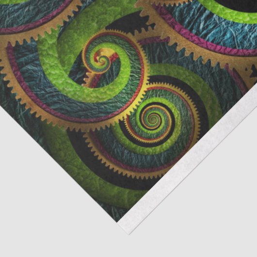 Steampunk - Hübsch als Pfau Seidenpapier (Ausschnitt)