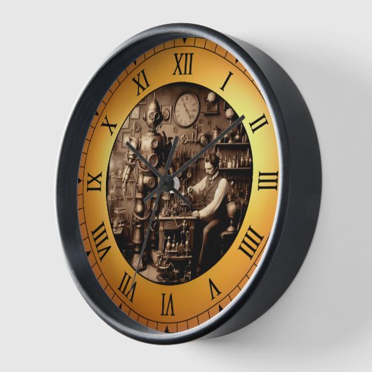 Steampunk Humanoid Mechanischer Roboter Uhr (Winkel)