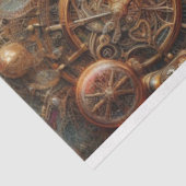 Steampunk Hummingbird Flight Fantasy Decoupage Seidenpapier (Ausschnitt)