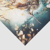 Steampunk Hummingbird Seidenpapier (Ausschnitt)
