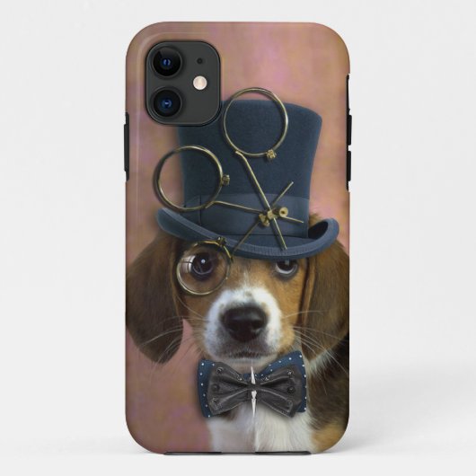Steampunk Hund Case-Mate iPhone Hülle (Rückseite)