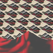 Steampunk-Hut mit Rote Rosen Weihnachten Geschenkpapier