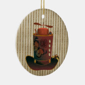 Steampunk-Hutschmuck Keramik Ornament (Rechts)