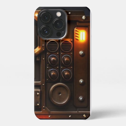 Steampunk I iPhone 13 Pro Slim Fit Case, Glossy Hülle (Rückseite)