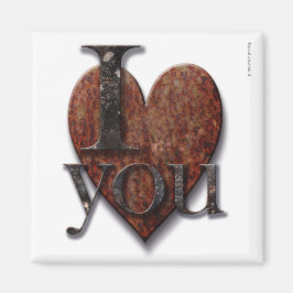 Steampunk I Liebe You Valentine Magnet