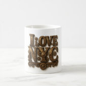 Steampunk "I Love NYC" – Vintage. Kaffeetasse (Mittel)