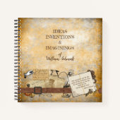 Steampunk Ideas Erfindungen Sketch Notizblock (Vorderseite)