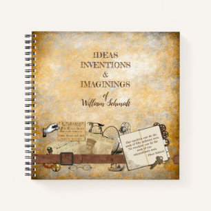 Steampunk Ideas Erfindungen Sketch Notizblock