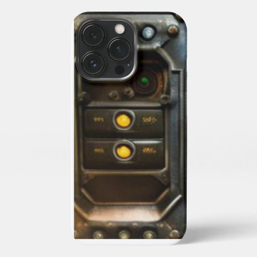 Steampunk III iPhone 13 Pro Slim Fit Case, Glossy iPhone Hülle (Rückseite)