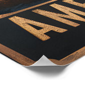 Steampunk im Wilden Poster (Ecke)