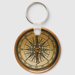 Steampunk-Imitate Compass Design Schlüsselanhänger