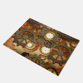 Steampunk in den goldenen Farben Fußmatte (Schrägansicht)