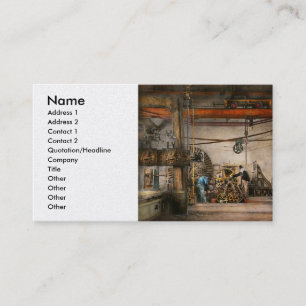 Steampunk - In einem alten Uhrengeschäft 1866 Visitenkarte