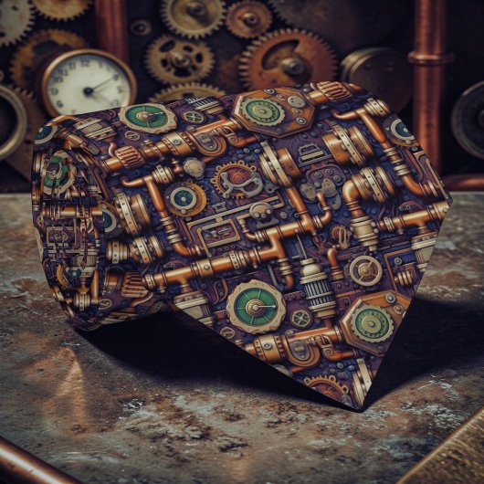 Steampunk Industrial Custom Necktie Tie Krawatte