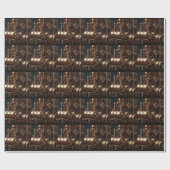 Steampunk Industrial Motor Geschenkpapier (Flach)