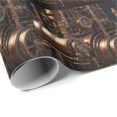 Steampunk Industrial Motor Geschenkpapier (Rolleneckpunkt)