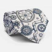 Steampunk Industrie Krawatte nach Maß (Gerollt)