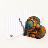 Steampunk Industrielle Geometrie-Kunst Notizblock (Innenseite)