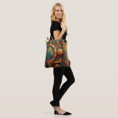 Steampunk Industrielle Geometrie-Kunst Tasche (Am Model)