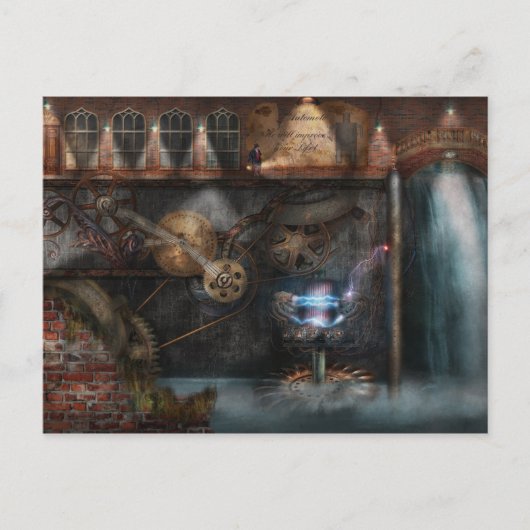 Steampunk - Industrielle Gesellschaft Postkarte (Vorderseite)