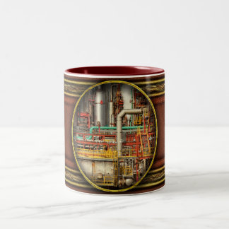Steampunk - Industrielle Illusion Zweifarbige Tasse