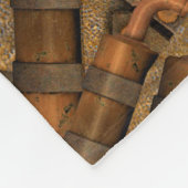 Steampunk industrielles Vintages Uhrwerk Fleecedecke (Ecke)