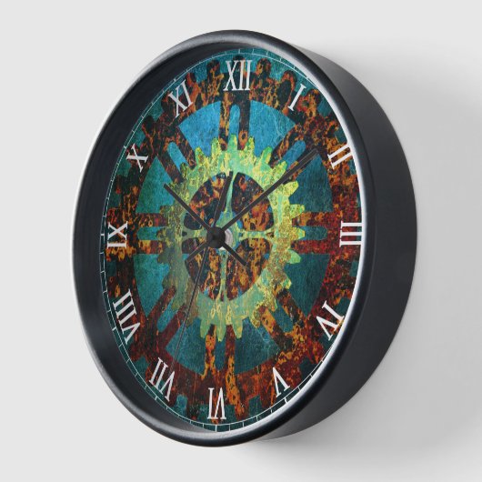 Steampunk-Industrieschlosswerk Uhr (Winkel)