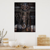 Steampunk - Industriestärke Poster (Küche)