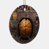 Steampunk - Informationsüberflutung Keramikornament (Rechts)