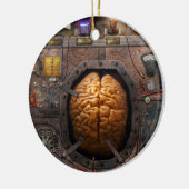 Steampunk - Informationsüberflutung Keramikornament (Links)