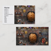Steampunk - Informationsüberladung Visitenkarte (Vorne/Hinten)