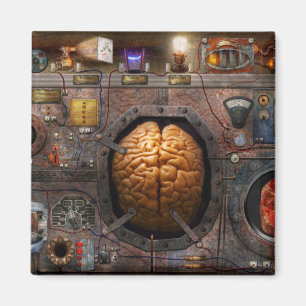 Steampunk - Informationsüberlastung Magnet