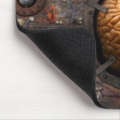 Steampunk - Informationsüberlastung Mousepad (Ecke)