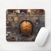 Steampunk - Informationsüberlastung Mousepad (Mit Mouse)