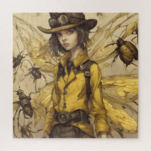 Steampunk Insect Lady Puzzle