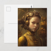 Steampunk Insect Postkarte (Vorne/Hinten)