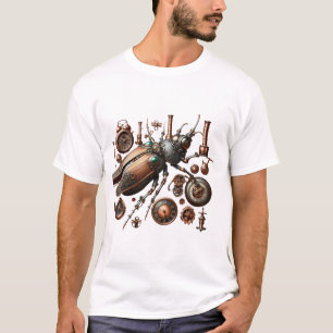 Steampunk-Insekten-Design-T-Shirt T-Shirt