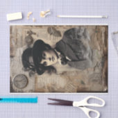 Steampunk-inspiriert Mixed-Media-Portrait Seidenpapier (Handwerk)