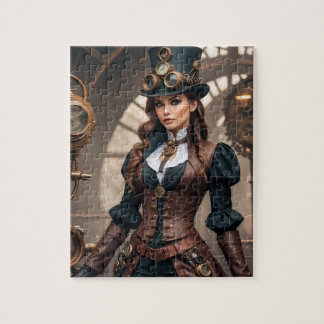 Steampunk-Inspiriertes Grafisches Puzzle