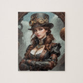 Steampunk-Inspiriertes Grafisches Puzzle (Vertikal)