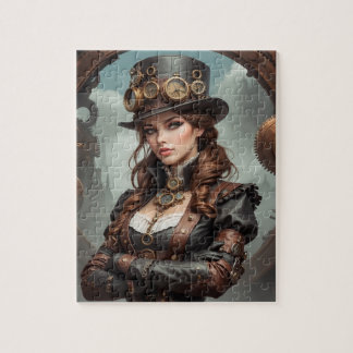 Steampunk-Inspiriertes Grafisches Puzzle