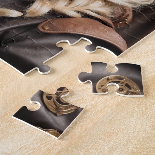 Steampunk-Inspiriertes Grafisches Puzzle (Seite)