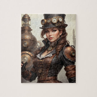 Steampunk-Inspiriertes Grafisches Puzzle
