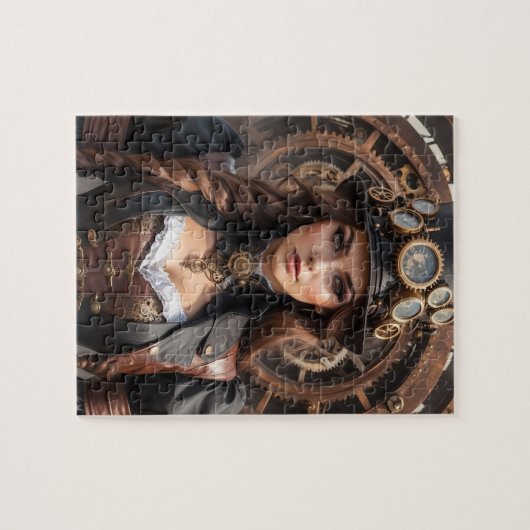 Steampunk-Inspiriertes grafisches Puzzle (Horizontal)