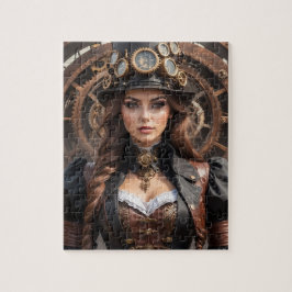 Steampunk-Inspiriertes grafisches Puzzle