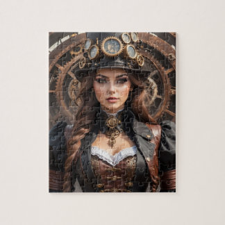 Steampunk-Inspiriertes grafisches Puzzle
