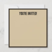 Steampunk Inventor Top Hat Personalisiertes Ereign Einladung (Rückseite)