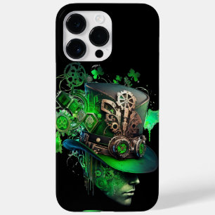STEAMPUNK IRISH GREEN & BLACK LEPRECHAUN HAT Case-Mate iPhone 14 PRO MAX HÜLLE