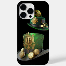 STEAMPUNK IRISH GREEN & BLACK LEPRECHAUN HAT Case-Mate iPhone 14 PRO MAX HÜLLE