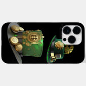 STEAMPUNK IRISH GREEN & BLACK LEPRECHAUN HAT Case-Mate iPhone HÜLLE (Rückseite (Horizontal))